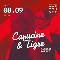 Affiche Concert Capucine X Tigre à La Péniche Marcounet, Paris