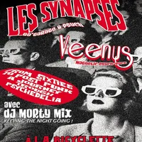 Affiche Les Synapses / Veenus / DJ MortyMix - 60's Freakbeat Psychedelic party