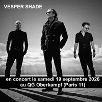 Affiche Vesper Shade en concert au QG Oberkampf