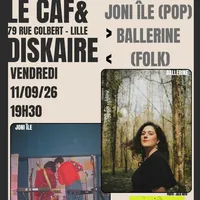 Affiche Joni Île (bedroom pop) + Ballerine (folk)
