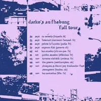 Affiche Sam Snitchy (voodoo rythm) x Darko's Aufhebung (shoegaze, Aix-en-Pce)