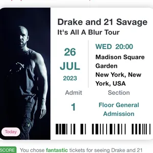 Drake Houston Tickets - 2024 It's All a Blur Tour