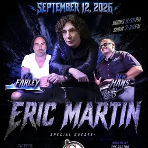 Eric Martin St. Petersburg Tickets, CJ's Backstage Sep 12, 2026