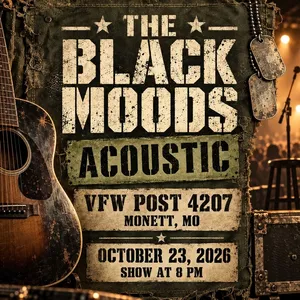 The Black Moods Monett Tickets, VFW Post 4207 Oct 23, 2026